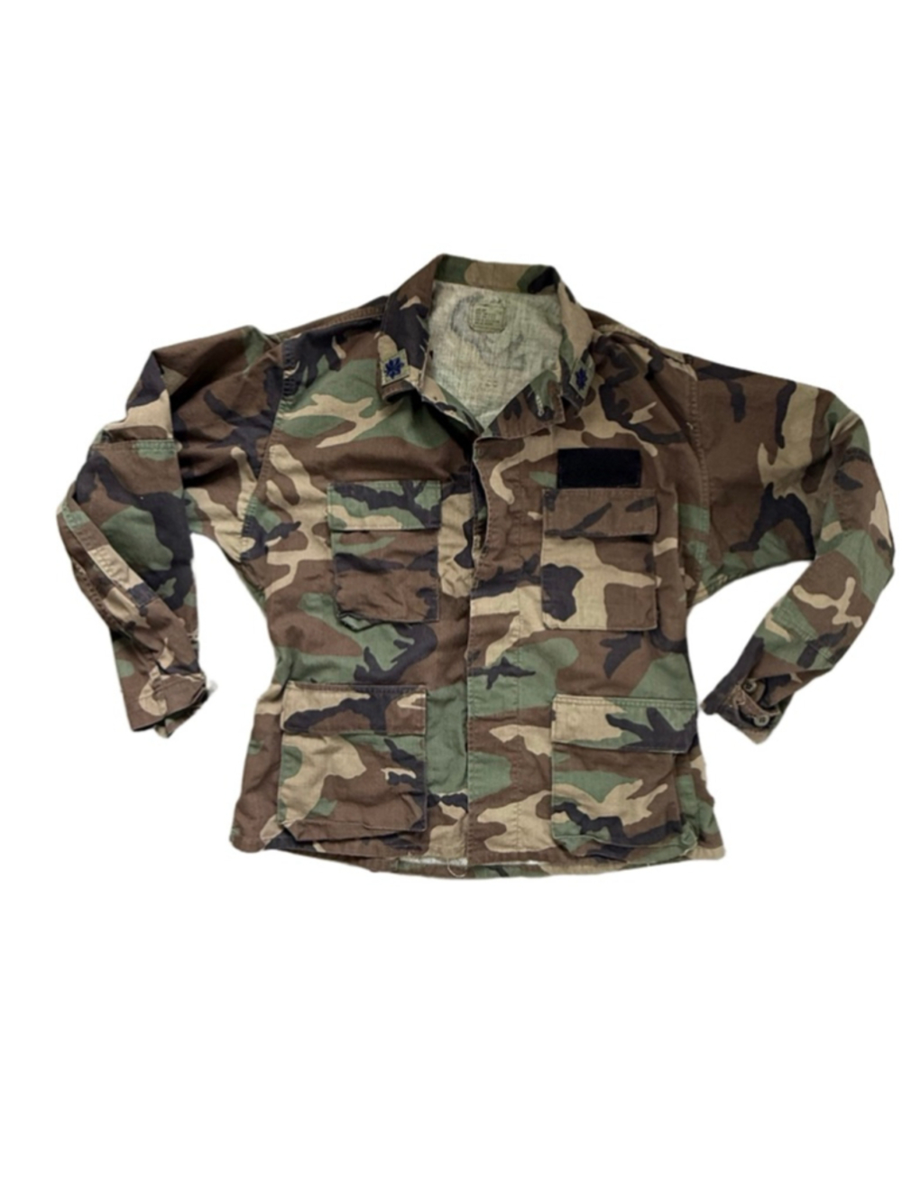 Vintage 1990 U.S. Army Woodland Camo BDU Jacket Large